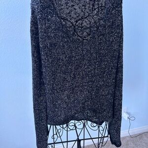 Black and White Knit Sweater